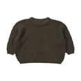 thumbnail image 3 of Chandail Tricoté pour Nouveau-Né et Tout-Petit Bébé, Garçon Fille, Automne Hiver, Chaud, Col Ras du Cou, Chandail, Hauts, Tenues, Vêtements, 3 of 7