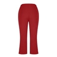 thumbnail image 6 of Noric Women's High Waisted Capri Leggings Skinny Fit Stretchy Workout Pants for Yoga Running Summer Activewear, 6 of 7