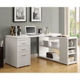 thumbnail image 2 of Kingfisher Lane L Shaped Computer Desk in White, 2 of 2