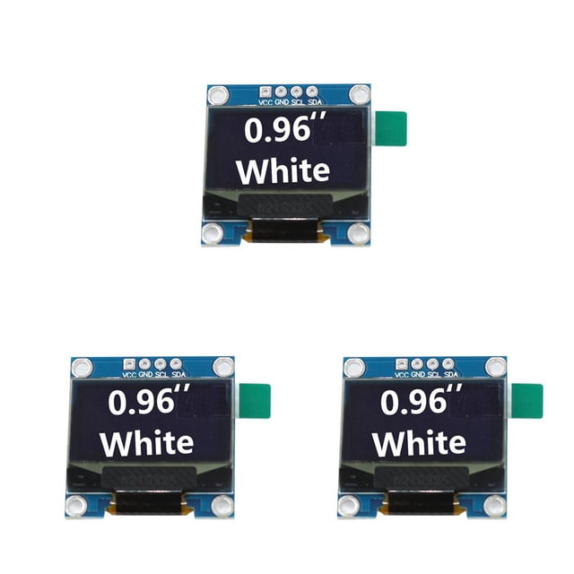 Seitruly Pantallas LCD OLED de 0,96 pulgadas Amplio rango de voltaje Módulos de pantalla de 4 pines Reemplazo de accesorios de la placa de desarrollo Type1 NO1