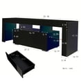 thumbnail image 6 of Gzxs 51.2" LED TV Stand with RGB Light & Remote Control – 16 Colors & 4 Dynamic Modes, Modern Media Console Entertainment Center Fits 32-55" TVs, Black, 6 of 11