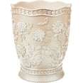 thumbnail image 2 of Zahari Home Decorative Trash Can for Bathroom, Office & Bedroom - 2.1 Gallons Stylish & Small Trash Can for Dorms, Desktop & Restroom - Chic Waste Basket for Compact Spaces, Rose Vine, 2 of 5