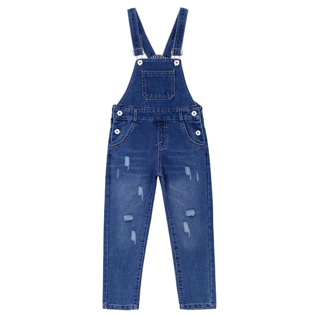 Mono Vaquero Lavado de Moda Para Niño y Niña,KIDSCOOL SPACE, Azul, 13-14 Años