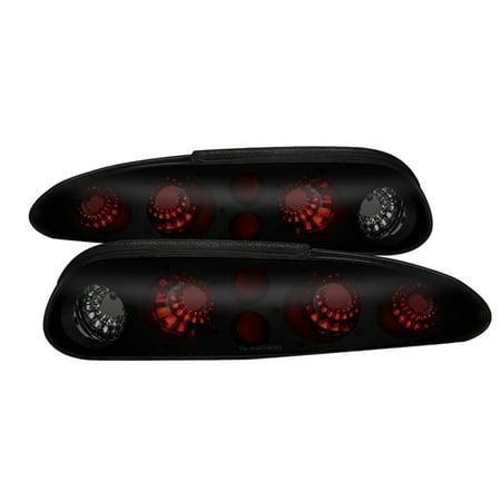 Tail Cap Assembly (VIPMOTOZ Black Smoke Euro Style Tail Light Lamp Assembly For 1993-2002 Chevy Camaro, Driver & Passneger)