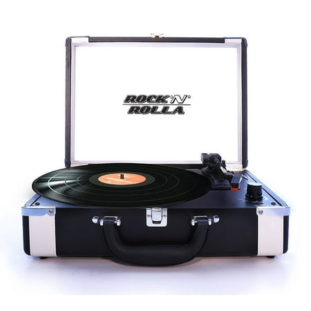 Rock 'N' Rolla Premium - Portable Bluetooth USB Vinyl Record Player Turntable -