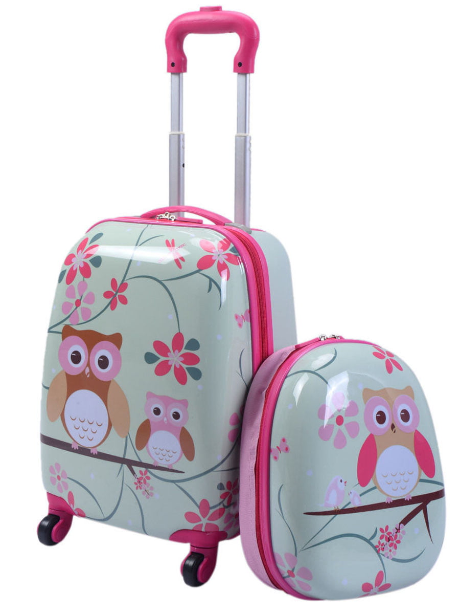 Hand Luggage Bag for Girls Childrens Trolley Bag Color : Rose red, Size : 30cm20cm43.5cm