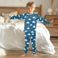 thumbnail image 6 of joogoo Clouds Stars 2 Piece Long Sleeve Tee and Pants Cotton Pajama Set 8Y, 6 of 7