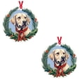 thumbnail image 2 of Christmas Round Acrylic Pendant Crafts Pendant Creatives Ornament Animals Pendant Decoration Festival Decorations, 2 of 6