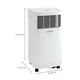 thumbnail image 2 of Aire Acondicionado Portátil Vissani Deshumidificador y Ventilador Apagado Automático Control Remoto 115 V 5000 BTU Reacondicionado, 2 of 11