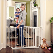 Toddleroo North States Deluxe Décor Gate Linen Collection Baby dog 72" wide gate