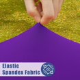 thumbnail image 2 of Round Spandex Tablecloth, Elastic Fitted Waterproof Tablecloths for 36"-44" Tables, Stretch Washable Picnic Table Cover for Camping, Dining, Indoor and Outdoor, Purple, 2 of 4