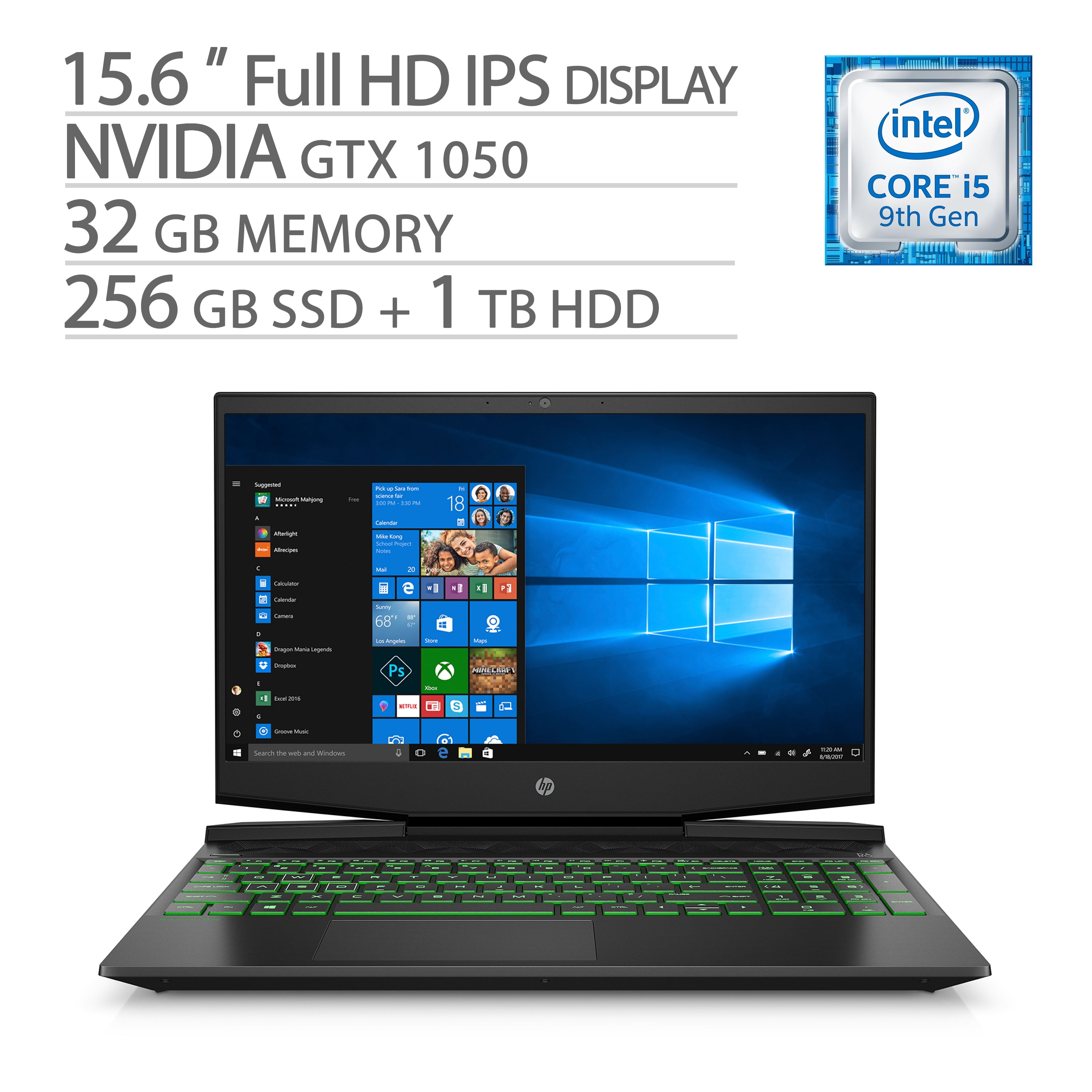 Intel Core i5-9300H with Intel UHD Graphics 630 (2.40 GHz base clock ...