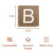 thumbnail image 7 of Stiles Crossword Letter Tiles, Wooden Wall Decor, 3.5 Inch, Walnut, Letter B, 7 of 7
