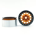 thumbnail image 2 of Ruedas, Llanta de rueda de aleación de aluminio, cubo de llantas de rueda Beadlock, reemplazo de 4 U Tomshoo  naranja, 2 of 7