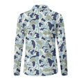 thumbnail image 5 of Jeiento Women's Fish Camo Golf Shirts, Long Sleeve Outdoor Leisure Tops, V Neck Moisture Wicking Quick Dry Sun Protection Top for Fishing, Daily Wear and Outdoor Sports, 5 of 7