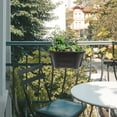 thumbnail image 5 of Greenadscape 2 Sets Space Saving Wooden Finish Hanging Flower Pot for Balcony Flower Planter, 5 of 8