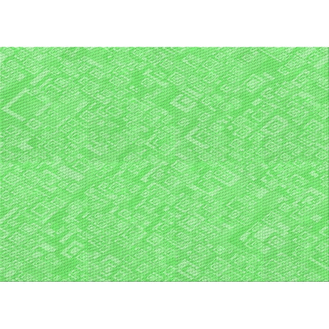 Ahgly Tapis Rectangulaire Lavable en Machine Intérieur Transitionnel Vert Émeraude, 2 Pieds x 3 Pieds