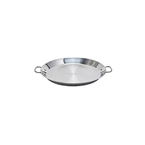 Garcima 16&quot; Stainless Flat Bottom Pan, 40cm, Silver