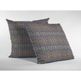 thumbnail image 3 of 26â€ Purple Yellow Geofloral Indoor Outdoor Throw Pillow, 3 of 4