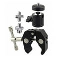 thumbnail image 1 of CUITING Clamp Mount Mini Ball Head 1/4”-20 For DSLR Camera Tripod Monitor, 1 of 10