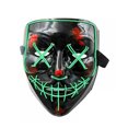 thumbnail image 1 of leyfeng H-alloween Leds Glow Face Cover Hombres Mujeres Party Scary Light up Face M-ask con 3, 1 of 8