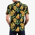thumbnail image 6 of Salouo Sunflowers And Bird for Men's Short Sleeve Polo Shirts,Polo Shirts for Men Performance Short Sleeve Golf Shirt Athletic Casual Collared T-Shirt-3X-Large, 6 of 8