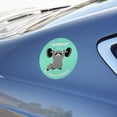 thumbnail image 3 of I Workout So I Can Eat Garbage Raccoon Trash Panda Funny Automotive Car Window Locker Circle Bumper Sticker, 3 of 3