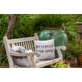 thumbnail image 2 of 18" x 18" Simply Daisy Reserved for Mom Word Pillow Indoor/Outdoor Pillow, Nautical Navy Qty 1, 2 of 6