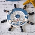thumbnail image 3 of Eease Nativity Wooden Ship Wheel Nautical Home Decor (Blue), 3 of 6