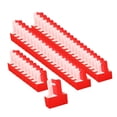 thumbnail image 4 of 50 unidades de portavasos para 2 tazas con envoltorio floral, caja de embalaje para llevar con asa para café. rojo, 4 of 9