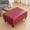 Burgundy, variant on PU Leather Rectangle Square Ottoman Cover, Waterproof Storage Ottoman Slipcovers Footrest Covers Non Slip Footstool Furniture Protector (Black,Square-S)