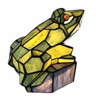 CHLOE Naveen Tiffany-Style Animal Stained Glass Accent Lamp 9.5" Height