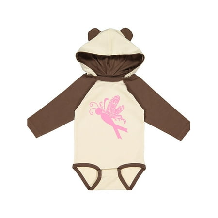 

Inktastic Breast Cancer Awareness Butterfly Gift Baby Boy or Baby Girl Long Sleeve Bodysuit