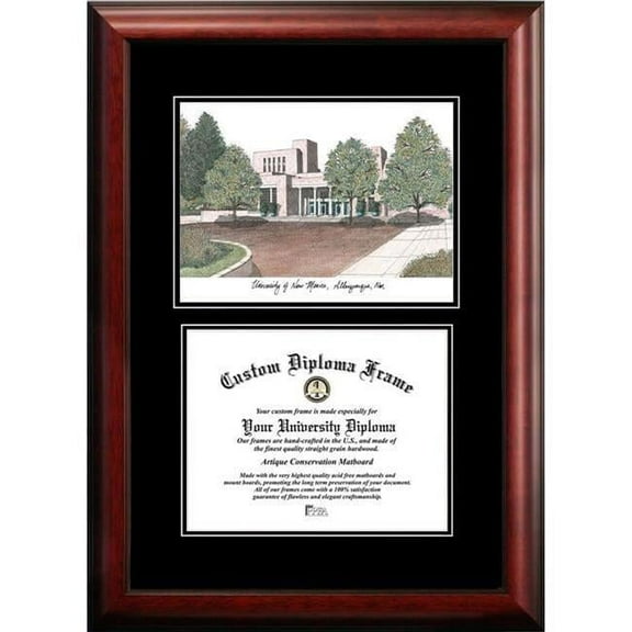 Campus Images NM999D-1185 8.5 x 11 in. University of New Mexico Diplomate Diploma Satin Mahogany Frame