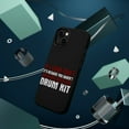 thumbnail image 3 of DistinctInk MagSafe Tough Case for Apple iPhone 13 (6.1" Screen) - If I Look Quiet, You Haven't Seen My Drum Kit - Wireless Charging Compatible, 3 of 6