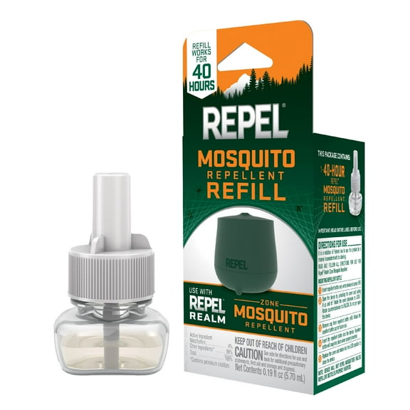 Repel Mosquito Repellent 40-Hour Refill, For Realm Zone Mosquito Repellent Device, 1 Count