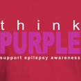 thumbnail image 3 of CafePress - Think Purple: Epilepsy Dark T Shirt - Men's Classic Graphic Cotton T-Shirt, 3 of 4