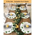 thumbnail image 4 of 13 Inch Round Placemats Set of 4, Saint Patrick's Day Non Slip Heat Insulation PP Table Mats, Horseshoe Green Botanical Clovers Leaf Washable Place Mats for Kitchen Dining Party Table Decor, 4 of 7