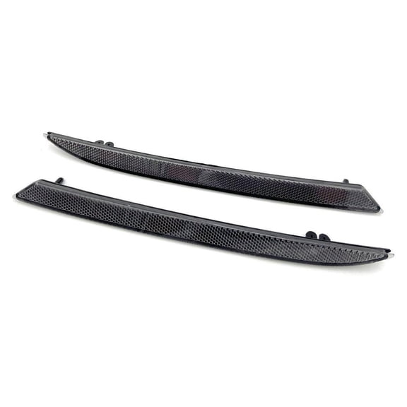 Pair Black Smoked Lens Rear Bumper Reflector Housing For Ford Mustang 2018-2022