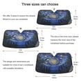 thumbnail image 5 of Qxltty Starry Night Sky with Fireflies Car Windshield Sunshades Foldable UV Rays Sun Visor Protector Keep Your Vehicle Cool 53×23.5in, 5 of 8
