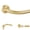 Brass-28-48-inch, variant on Matte Black 28-48" Adjustable Disc Curtain Rod with Aluminum Finials and Brackets