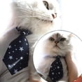 thumbnail image 2 of Corbata para perro y gato Corbata ajustable para gatos Corbata para mascotas para perros pequeños Accesorios para cachorros S, Estrella negra, 2 of 5