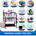 thumbnail image 3 of Sttoraboks Dumbbells Rack,Weight Rack for Kettlebell, Weight Stand,Home Gym Storage Holder for Yoga Mat, Foam Roller,Yoga Strap,Resistance Bands,Garage Storage Organizer,Workout Storage with Wheels, 3 of 8