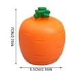 Zenghuiiii 🐰 Toy Carrot Doll Carrot Rabbit Cup Pocket Small Animal