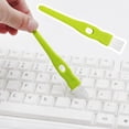 thumbnail image 4 of Computer Keyboard Cleaning Brush, PC Laptop Keyboard Cleaning Brush, Durable Antistatic Cleaning Brush Vent Printer Cleaner Gap Track Narrow Space Cleaning Brush for Razor Heads(Green-2pcs,4.3x0.5"), 4 of 5