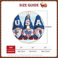 thumbnail image 4 of Bingfone Christmas Tree Skirt Mat Christmas Decoration Interior 48"-Cute Gnomes In Usa, 4 of 8
