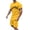 Yellow, variant on mihongmao Summer 2 Piece Lounge Set Men Casual Outfits New Fashion Casual Men's T-shirt Set Print Sports Short Sleeve Round-Neck Blouses Shirts Sets Yellow 3X