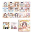 thumbnail image 1 of 12 pegatinas de princesas para vestir tu propia cara, pegatinas faciales DIY para niños, álbumes de recortes Estilo E, 1 of 9