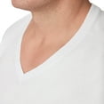 thumbnail image 6 of Tall Man T-Shirt Undershirt, 3-Pack, Cotton V-Neck Undershirts, White (Big & Tall Sizes), 6 of 8