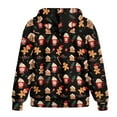 thumbnail image 5 of FOR U DESIGNS Christmas Zip Hoodies for Women Oversized Hooded Sweatshirt with Front Size M Zipper Lightweight Gingerbread Man Hoodie Cardigans for Women Trendy Sportswear, 5 of 7